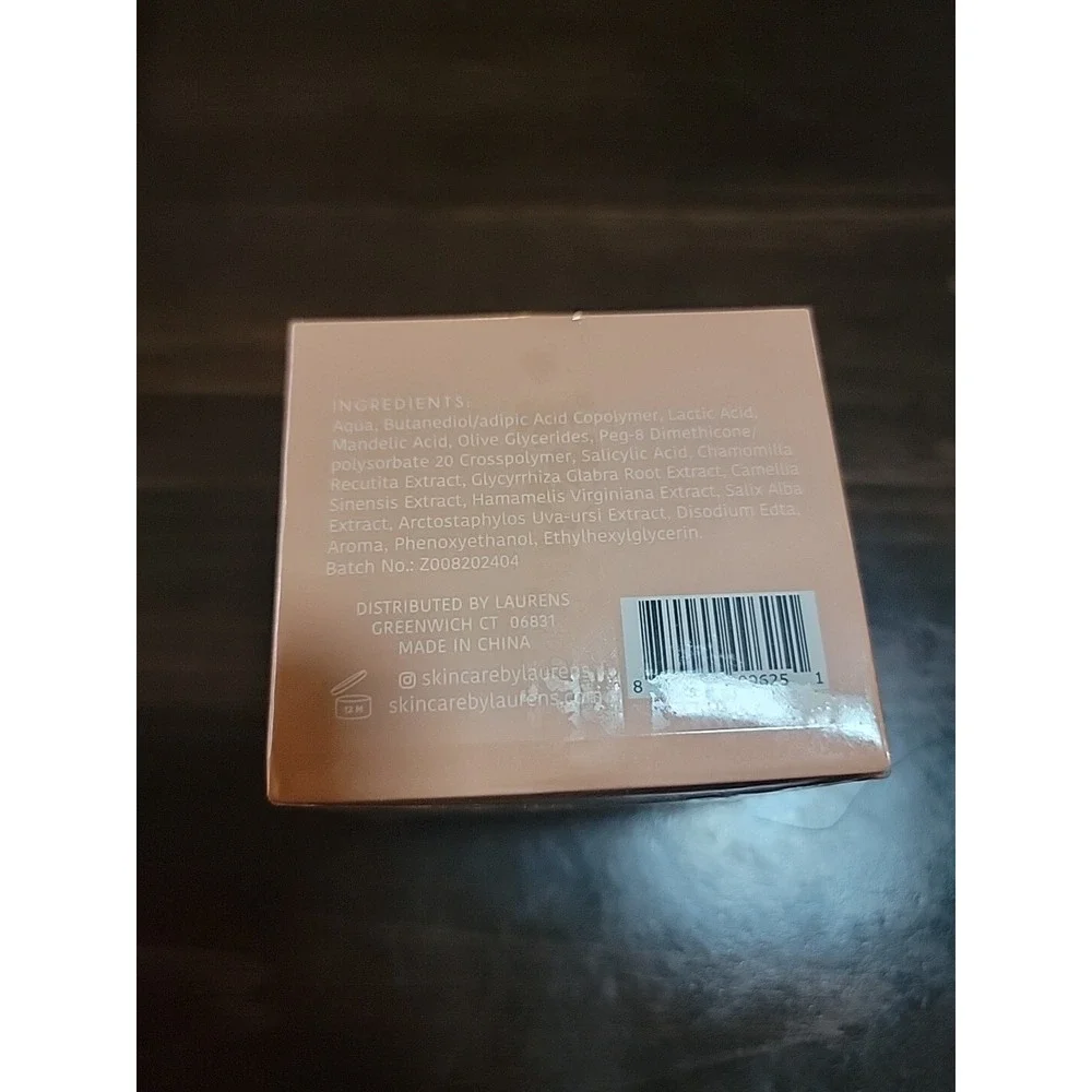 FULL SIZE‎ 50 PADS Laurens Brightening Skin Pads Lactic Acid Plant Extracts NIB